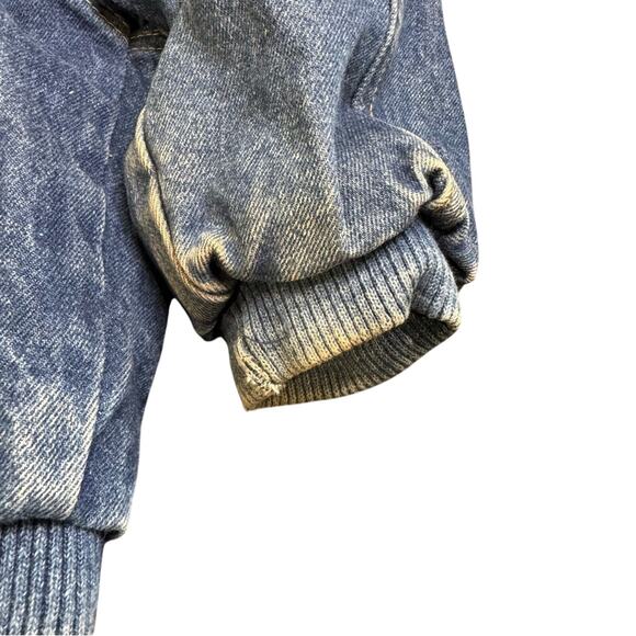 VTG 80's-90's Rare Guess Denim Spell Out Jacket Size Kids XL 6 - 6X/7 flannel - Picture 11 of 16